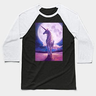 Moon Unicorn Baseball T-Shirt